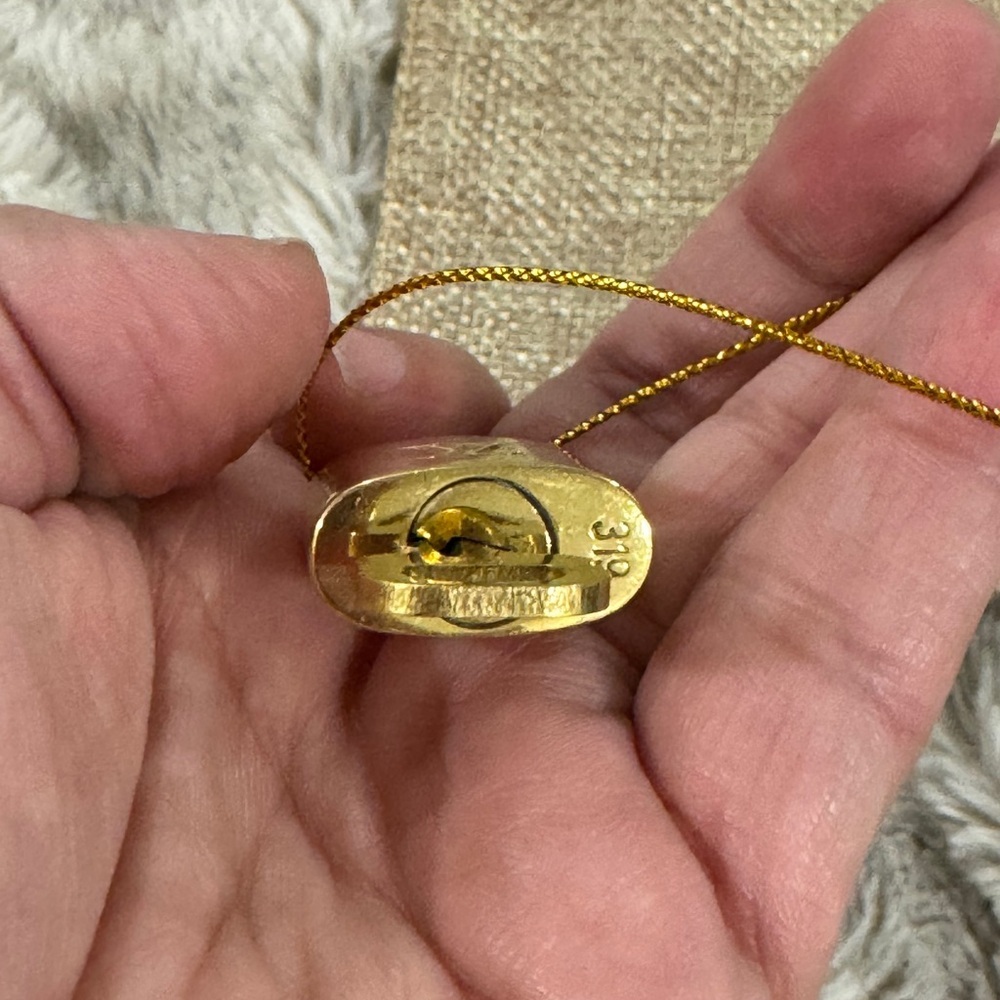 Vintage Louis Vuitton Brass Padlock & Key Necklace – No. 319 - Picture 7 of 9